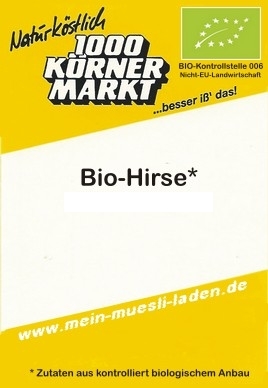 Hirse, Bio & von HIER! - Mannschafts-Packung 2.500 g