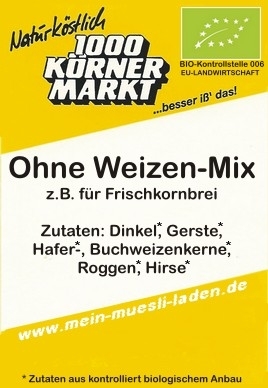 Ohne Weizen-Mix, Bio    2.500 g
