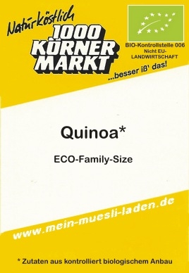 Quinoa, Bio,weiß aus D 1.000g
