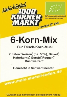 6-Korn Mix, Bio 2.500 g