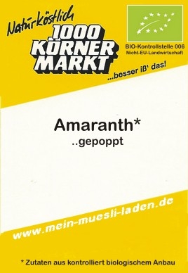Amaranth - gepoppt  1.000 g