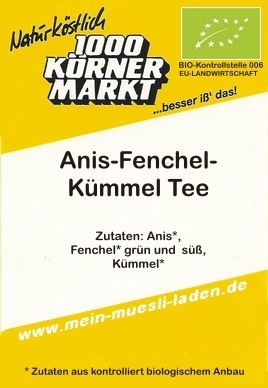 Anis-Fenchel-Kümmel Tee, Bio <b>200g</b>