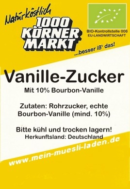 Vanille-Zucker Bio <b>100 g</b>