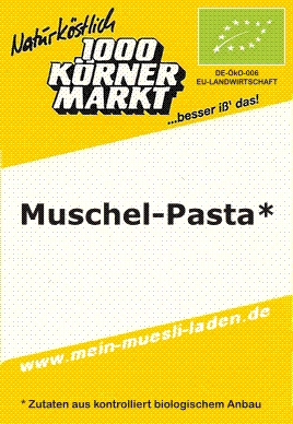 Muschel-Pasta, Bio hell   2.000g