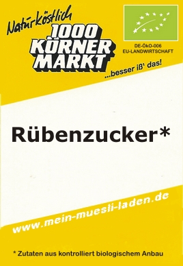 Rübenzucker, Bio 2.500 g